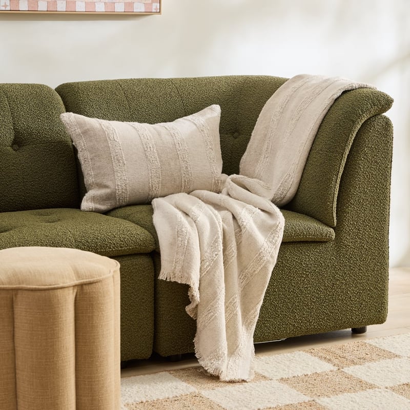 Finley Natural Stripe Throw