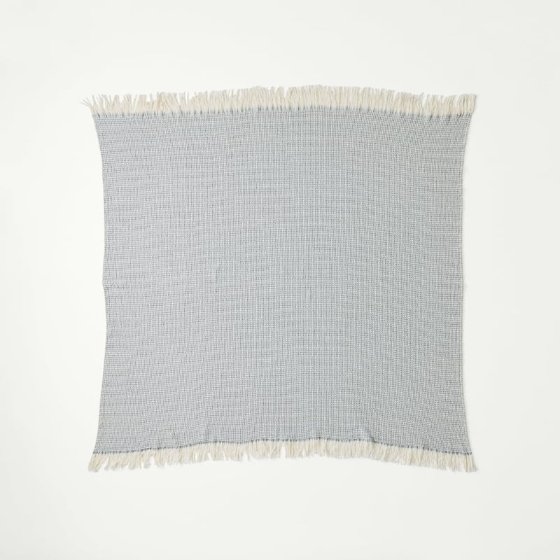 Bowie Blue & Natural Throw