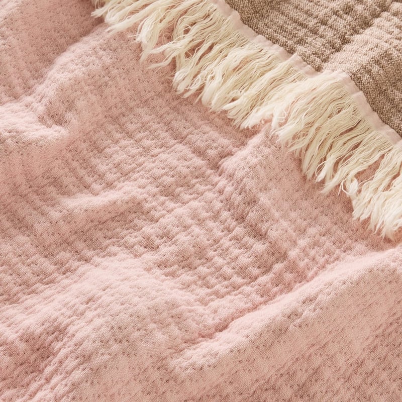 European Collection Elio Light Lilac & Chocolate Malt Throw