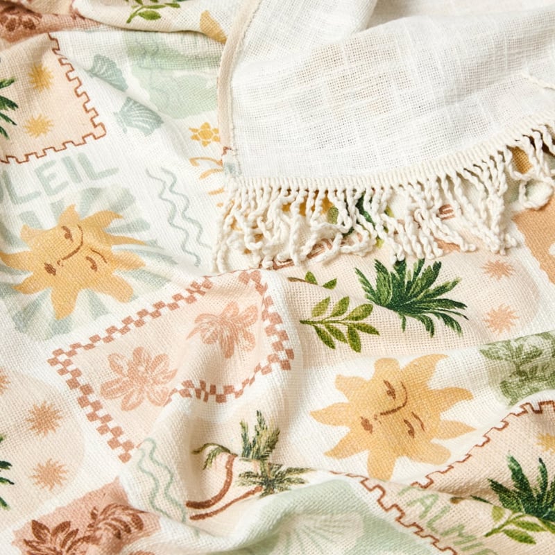 La Palmier Natural Throw