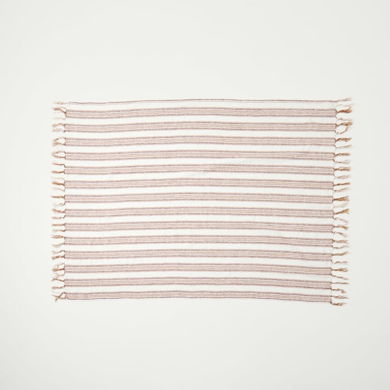 Bellarine Natural Stripe Throw