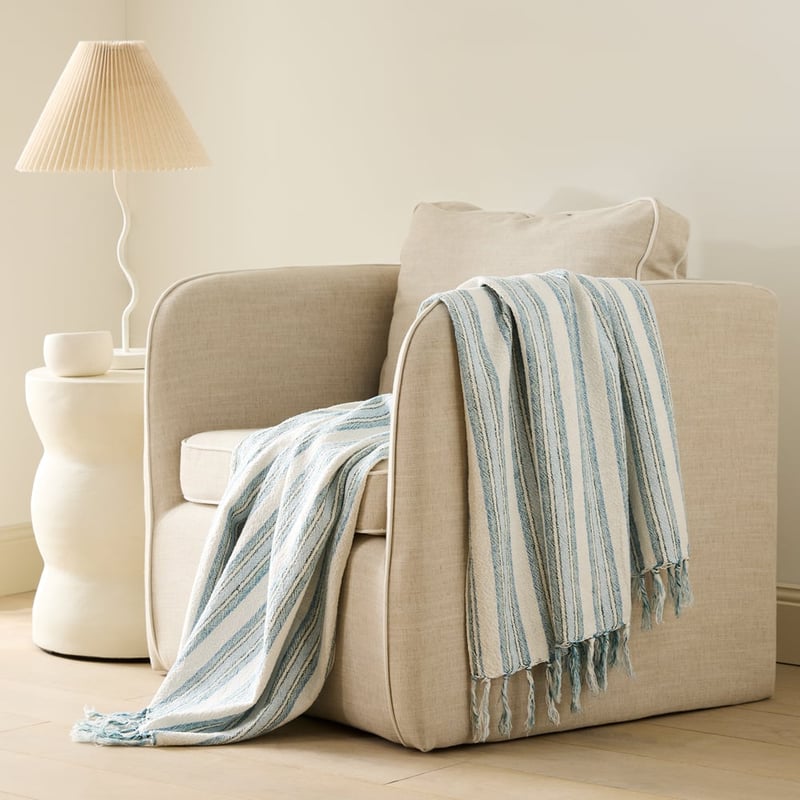 Bellarine Seamist Stripe Throw