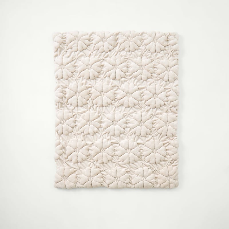 Moonflower Natural Throw