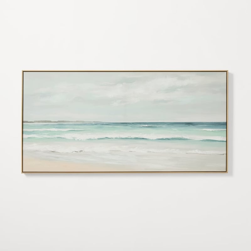 Ocean Misty Bay Landscape Canvas