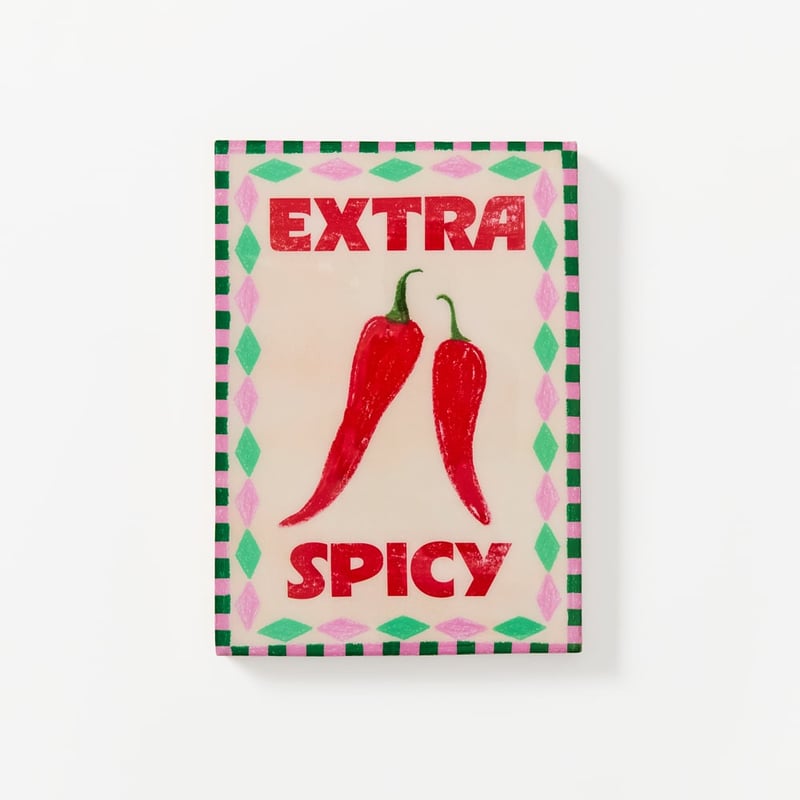 Quote Extra Spicy Timber Wall Art