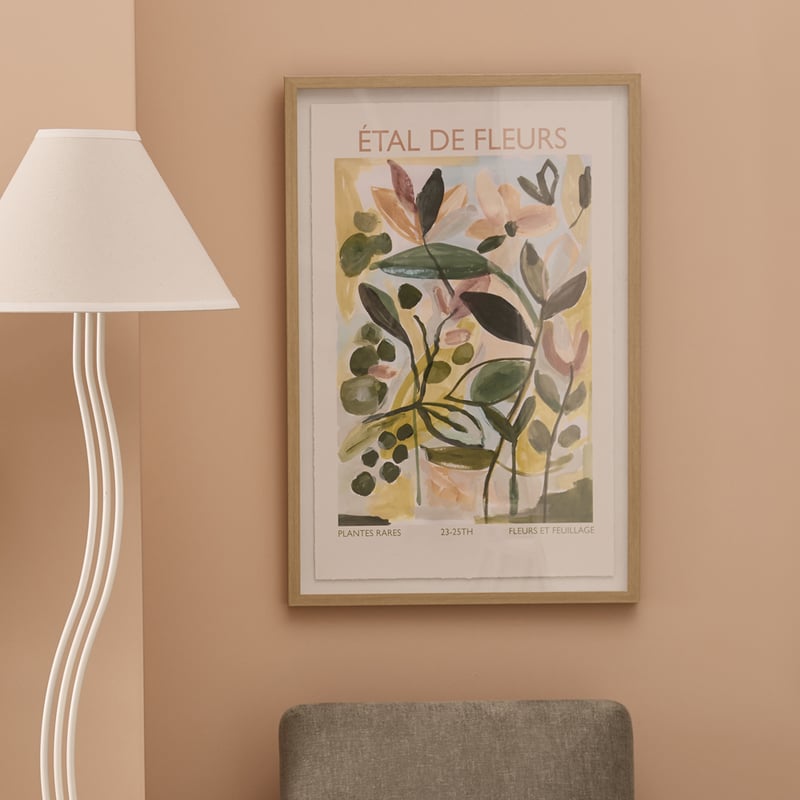 Vintage Poster Etal De Fleur Wall Art