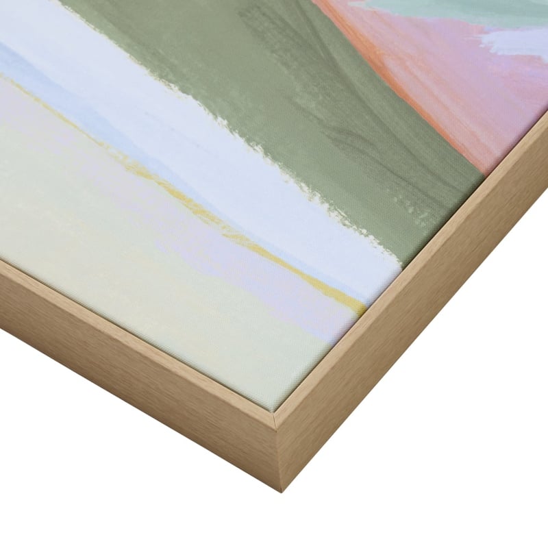 Contemporary Country Dusk Mountains Canvas Pair