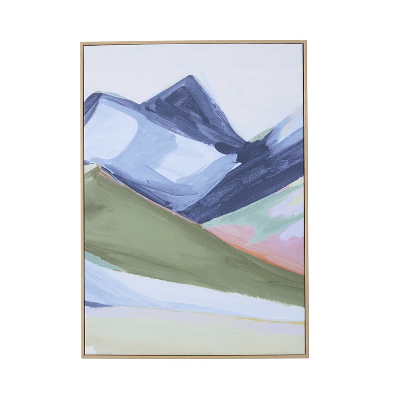 Contemporary Country Dusk Mountains Canvas Pair