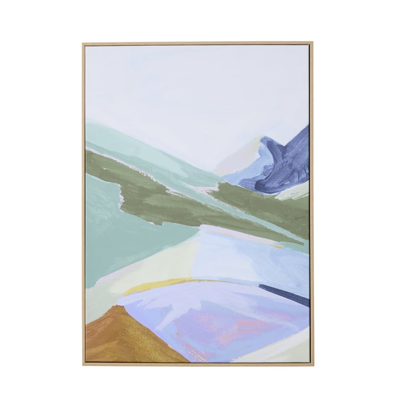 Contemporary Country Dusk Mountains Canvas Pair