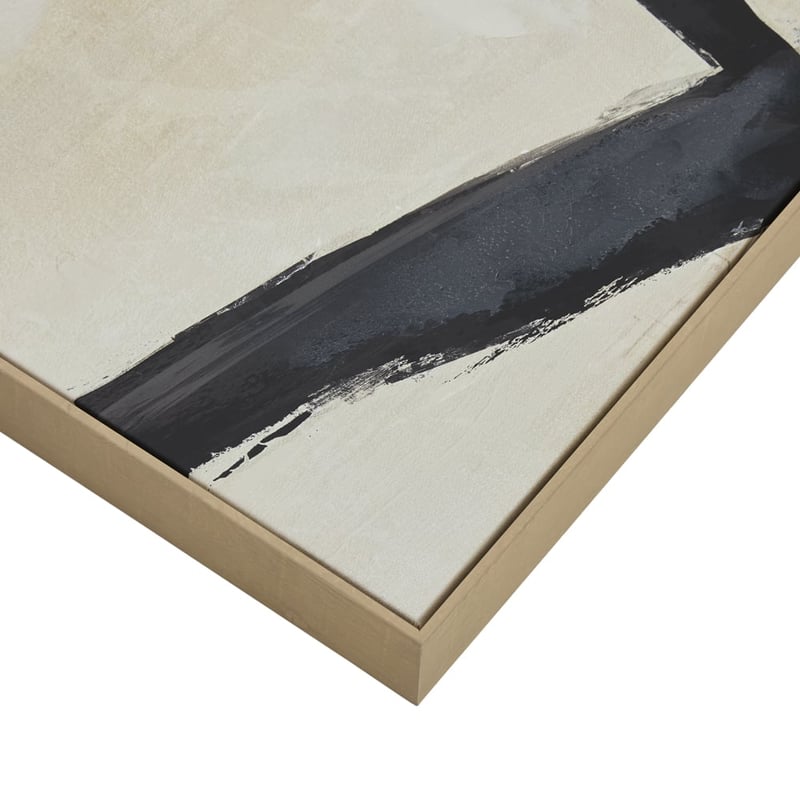 Linea Black & Natural Canvas
