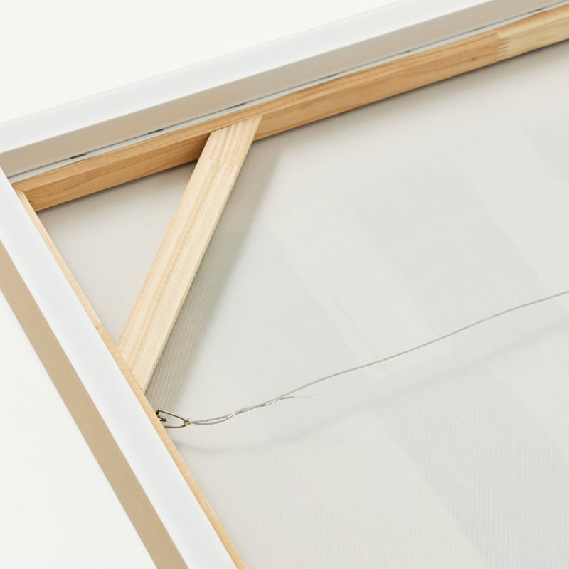 Linea Sage Checkerboard Square Canvas