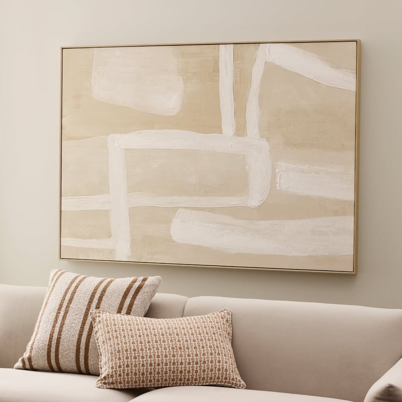 Linea White & Natural Canvas