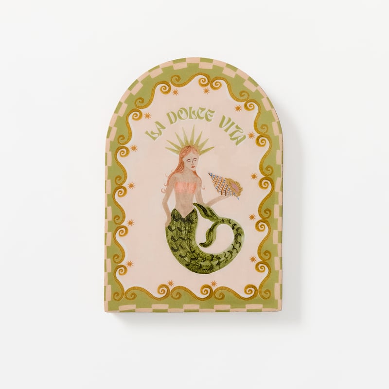 Sirena Mermaid Arch Timber Wall Art