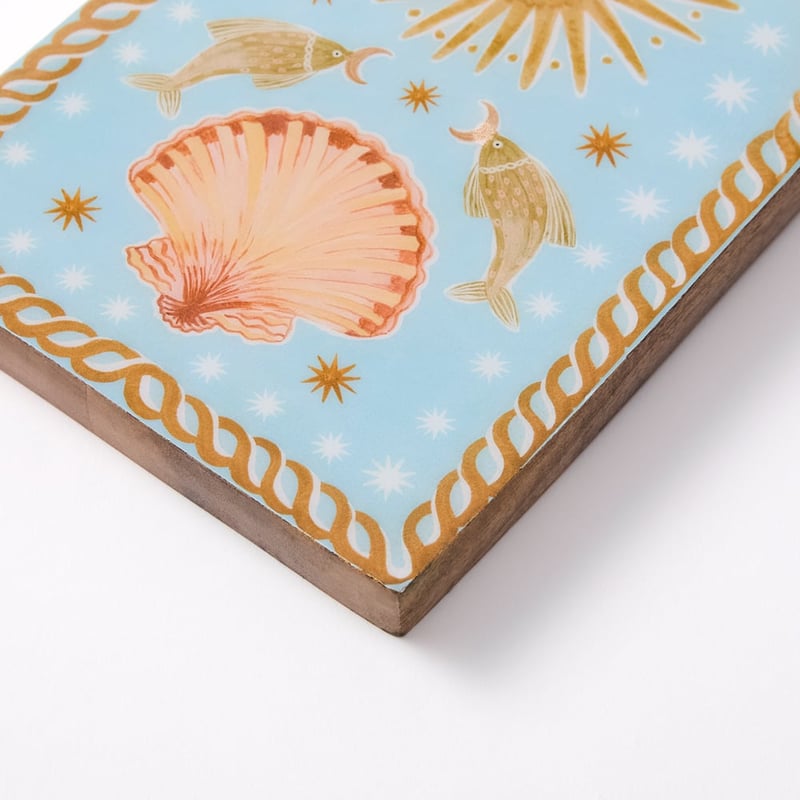 Sirena Shells Arch Timber Wall Art