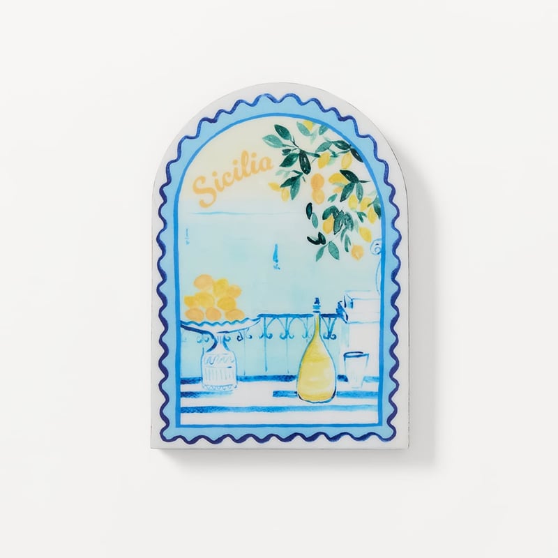Riviera Sicilia Arch Timber Wall Art