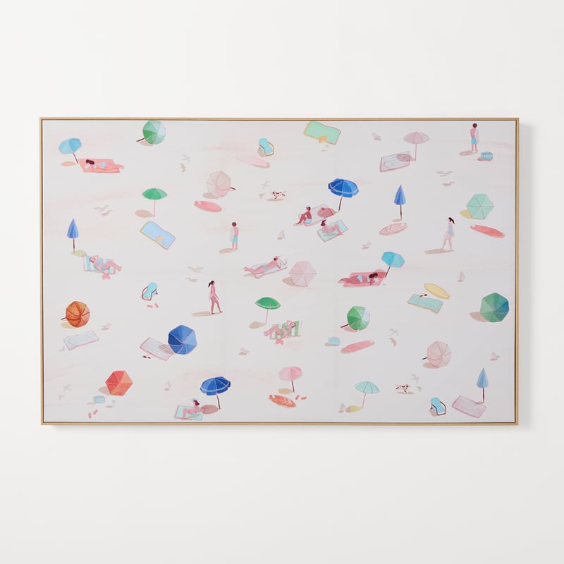 Summer Days Beach Scene Canvas