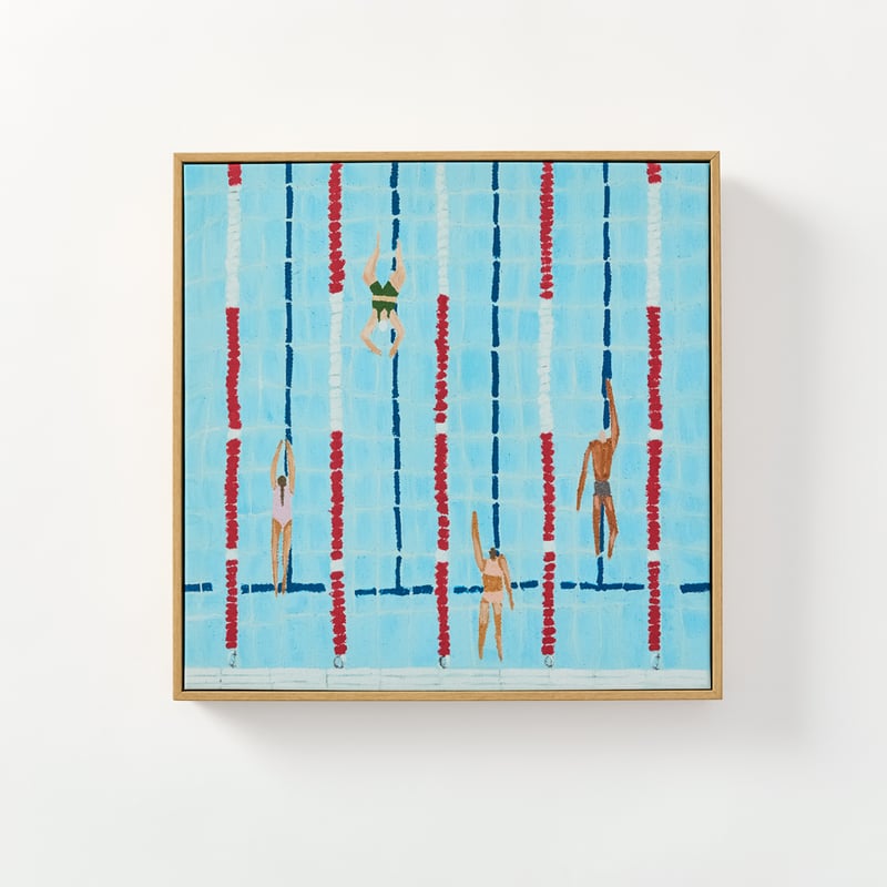 Summer Days Swimmers Canvas