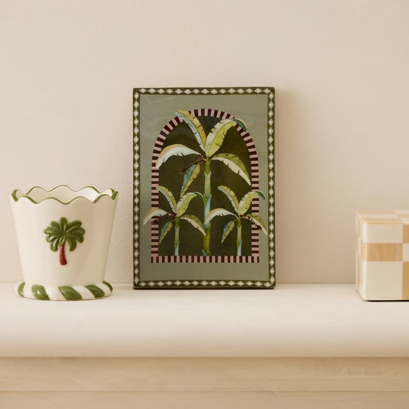 Three Palms Portrait Timber Wall Art