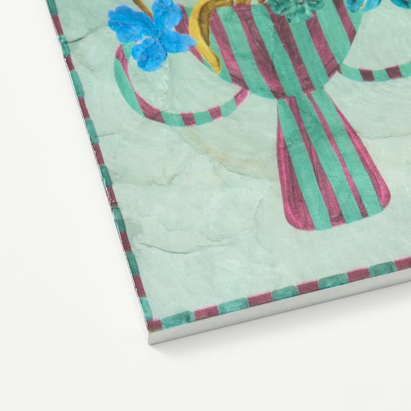 Capiz Shell Florablue Portrait Wall Art