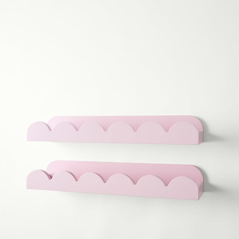 Sadie Scallop Lilac Book Shelf Pack of 2