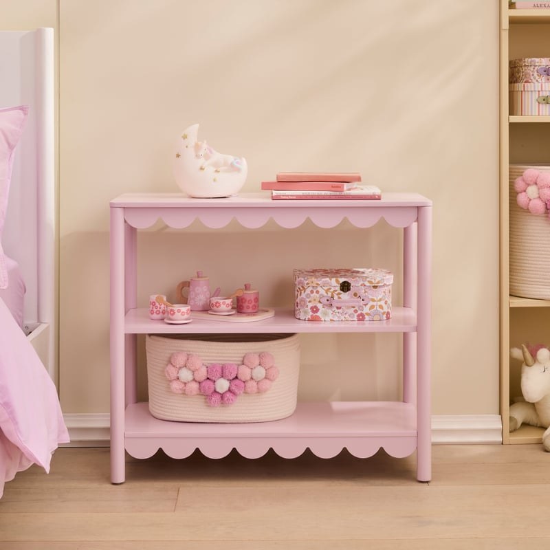 Sadie Lilac Scallop Storage Shelf