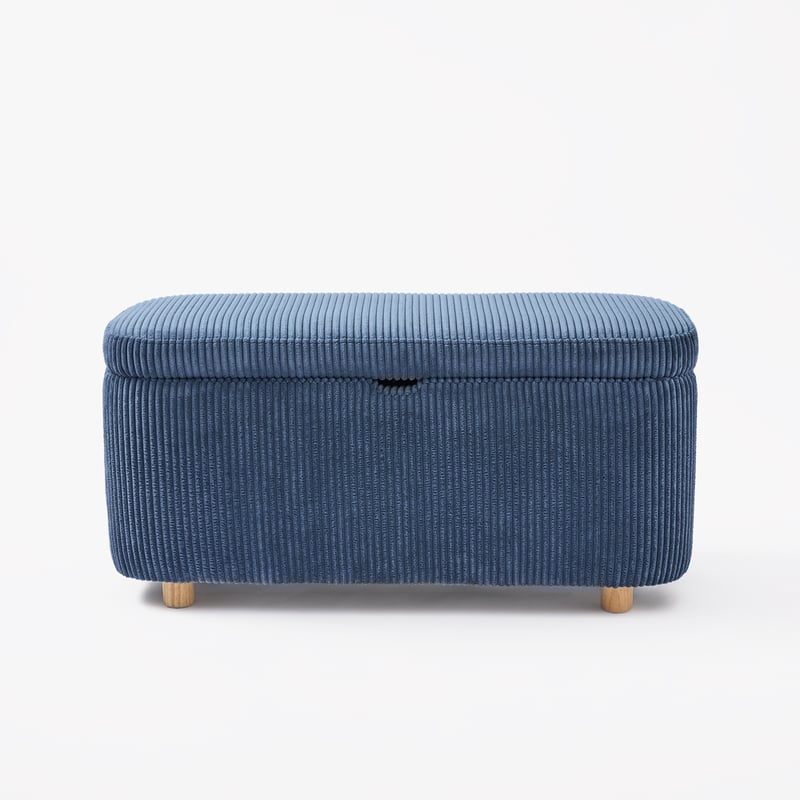 Kai Cord Blue Blanket Box