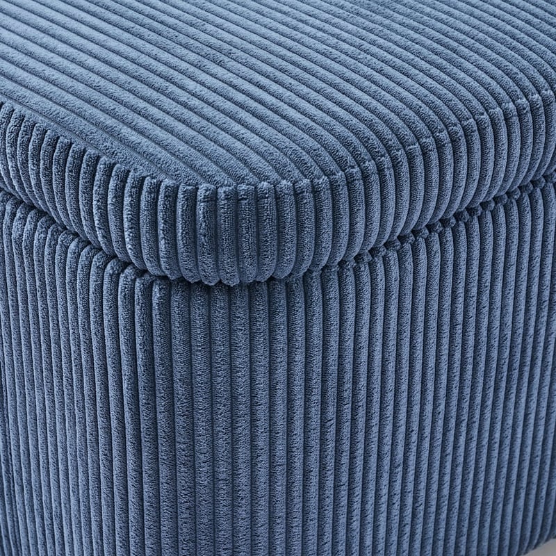Kai Cord Blue Blanket Box