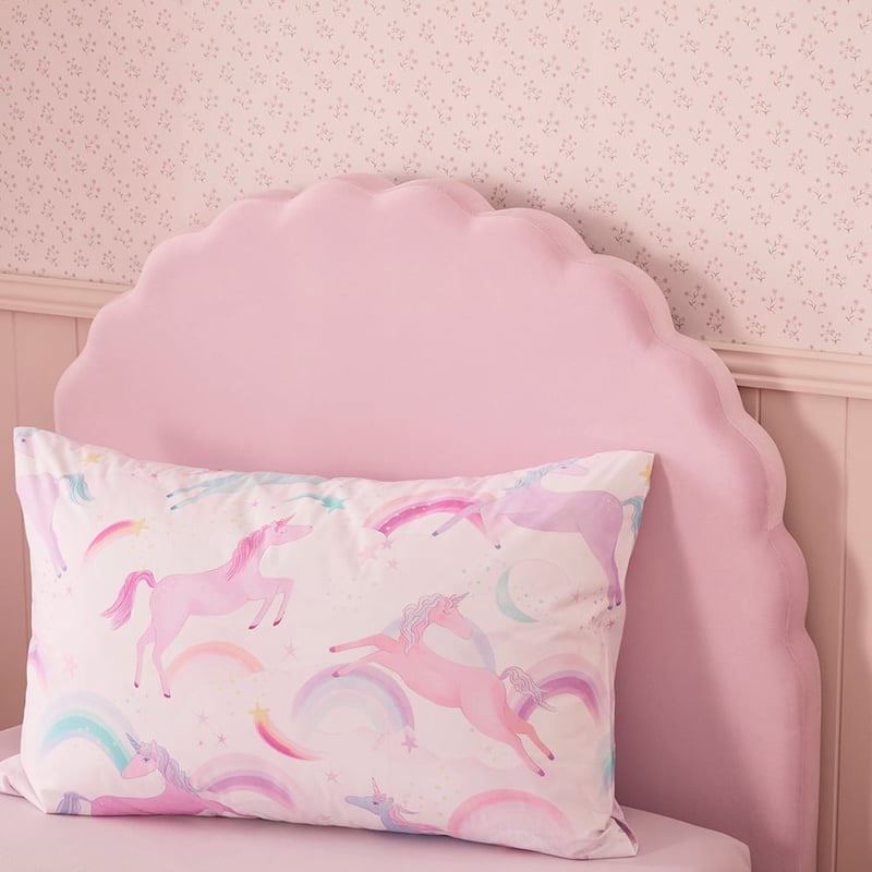 Isabella Pink Lilac Scallop Bedhead