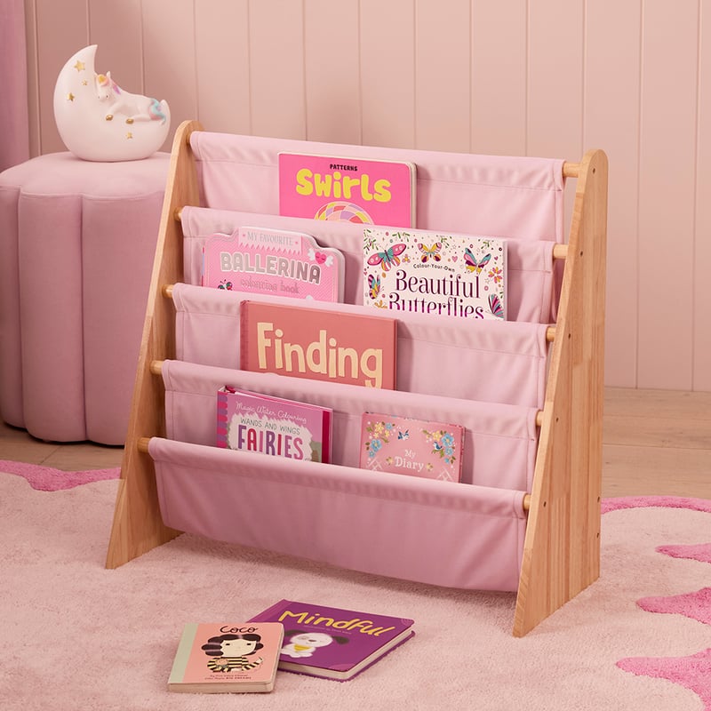 Isabella Pink Lilac Scallop Bookshelf