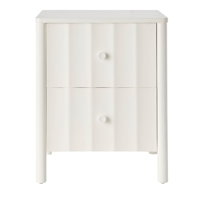 Cleo White Bedside Table