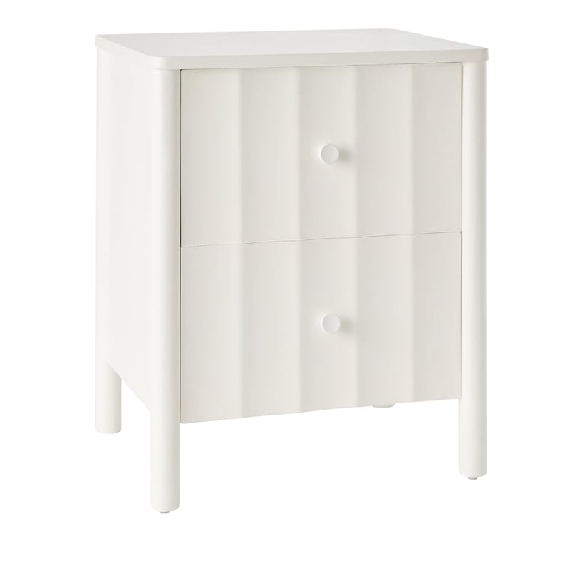 Cleo White Bedside Table