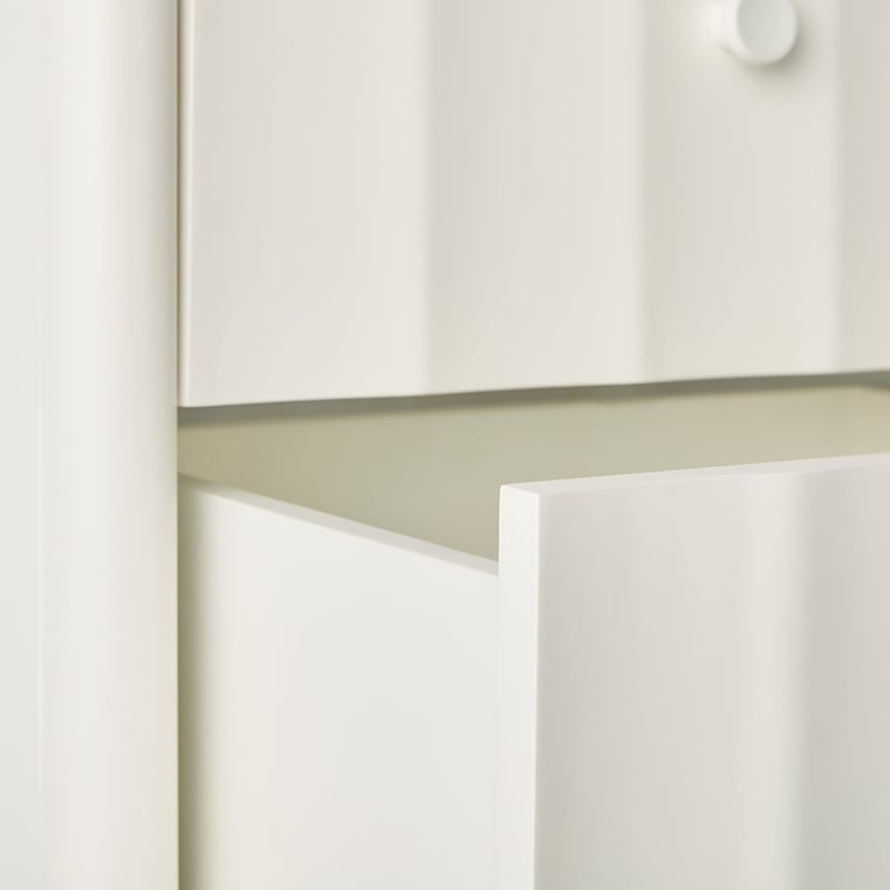 Cleo White Bedside Table