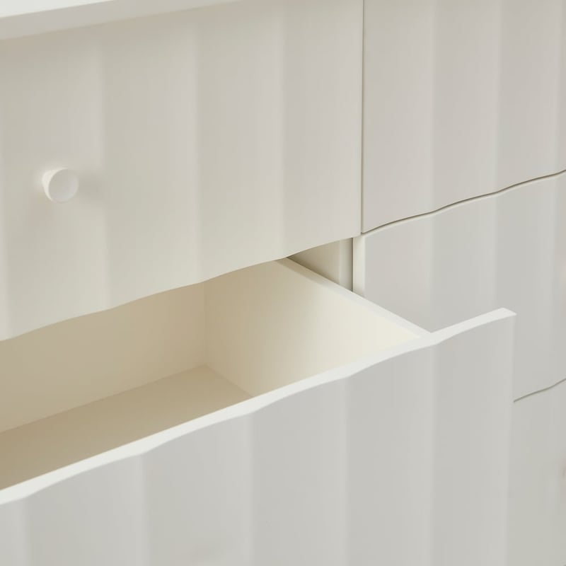Cleo White Timber Chest of Drawers
