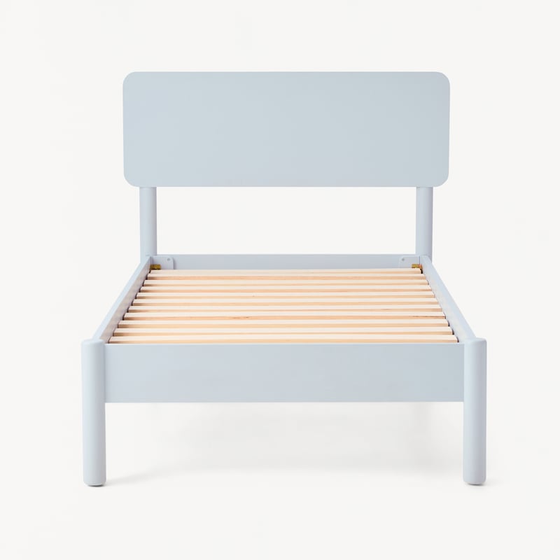 Louie Glacier Blue Timber Bed
