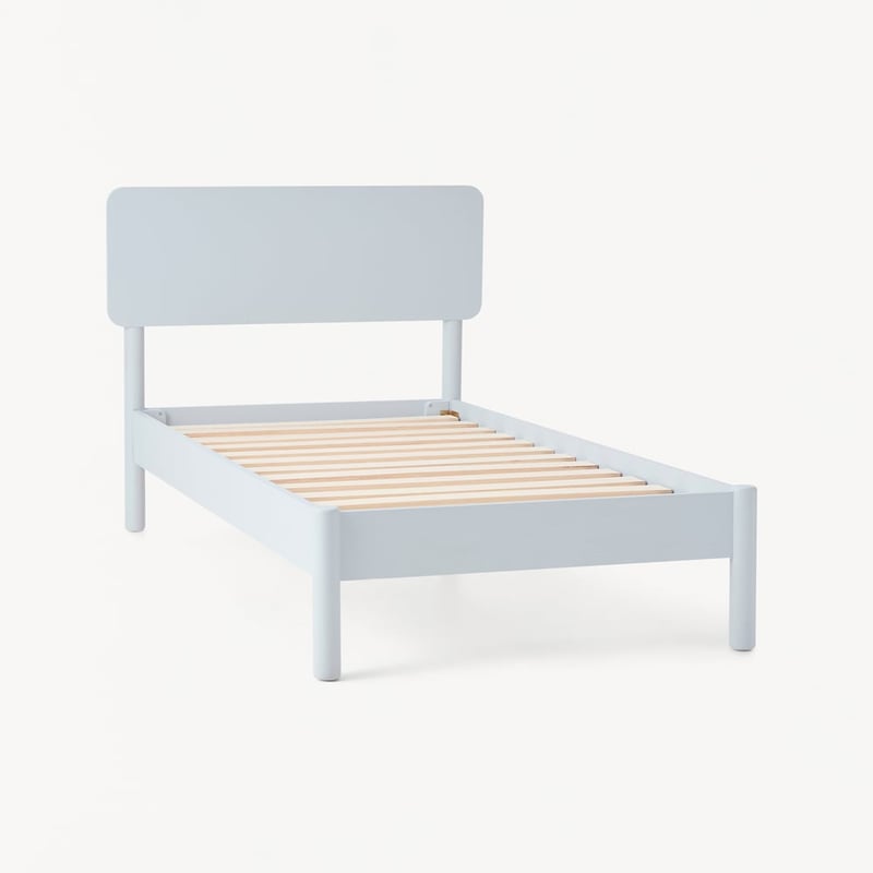 Louie Glacier Blue Timber Bed