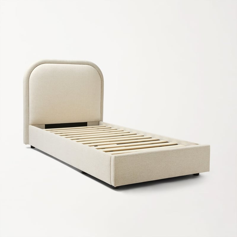 Lennox Natural Full Bed with Drawer