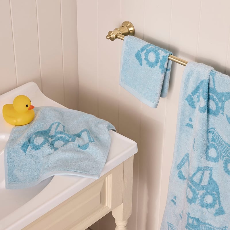 Truck Time Pale Blue Towel Range