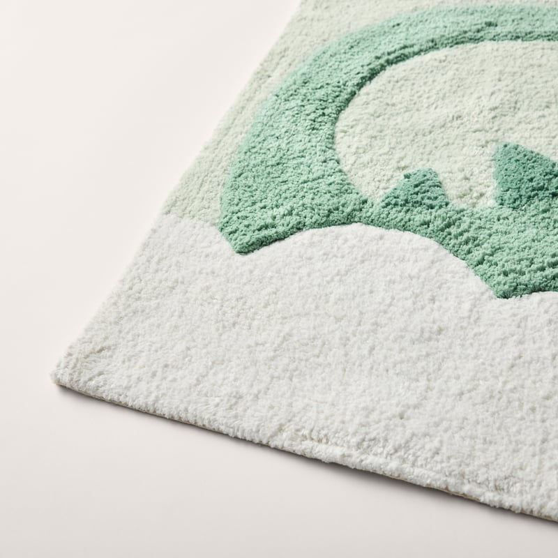 Dino Splash Green Bath Runner