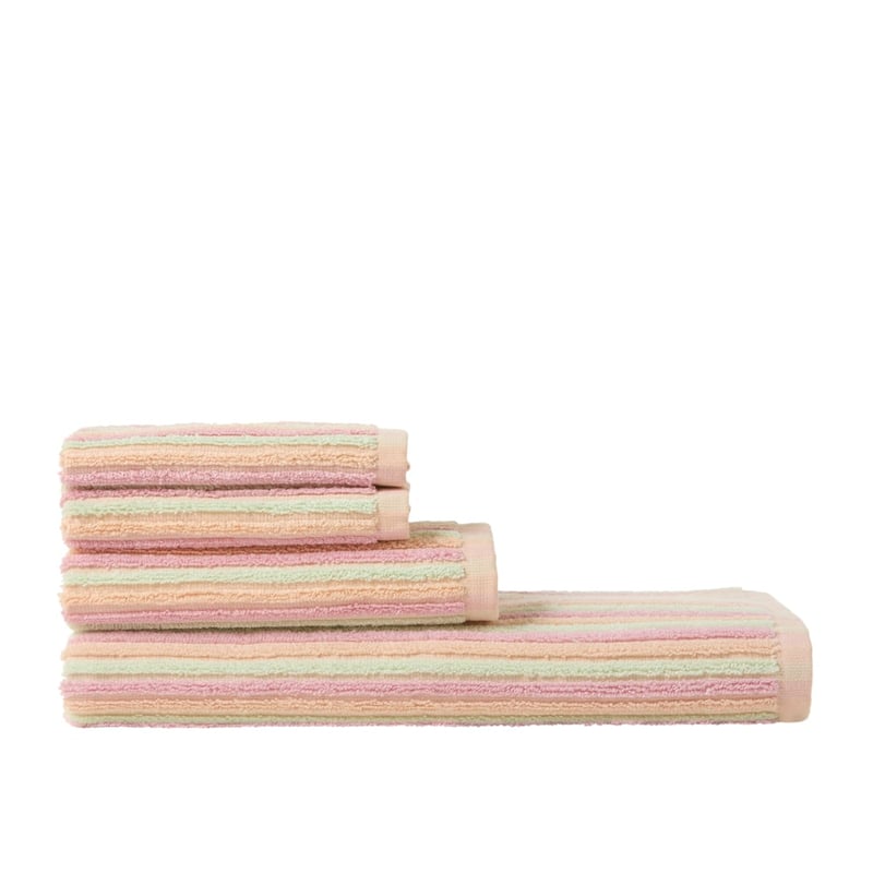 Sunderland Pink Multi Stripe Face Washer 2pk