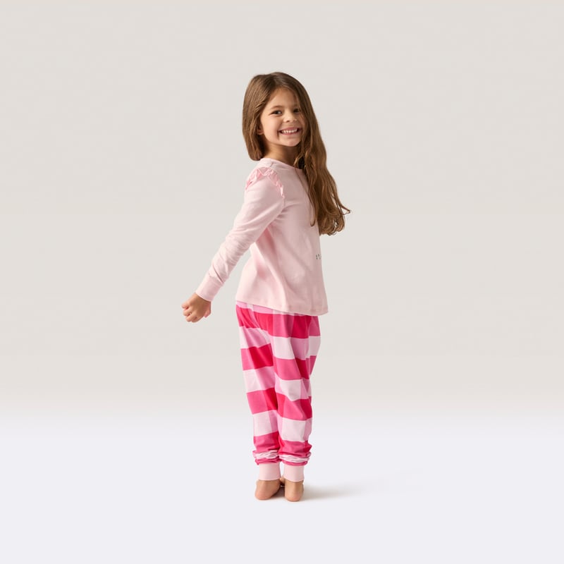 Kids Easter Binky Pink Long Pyjama Set