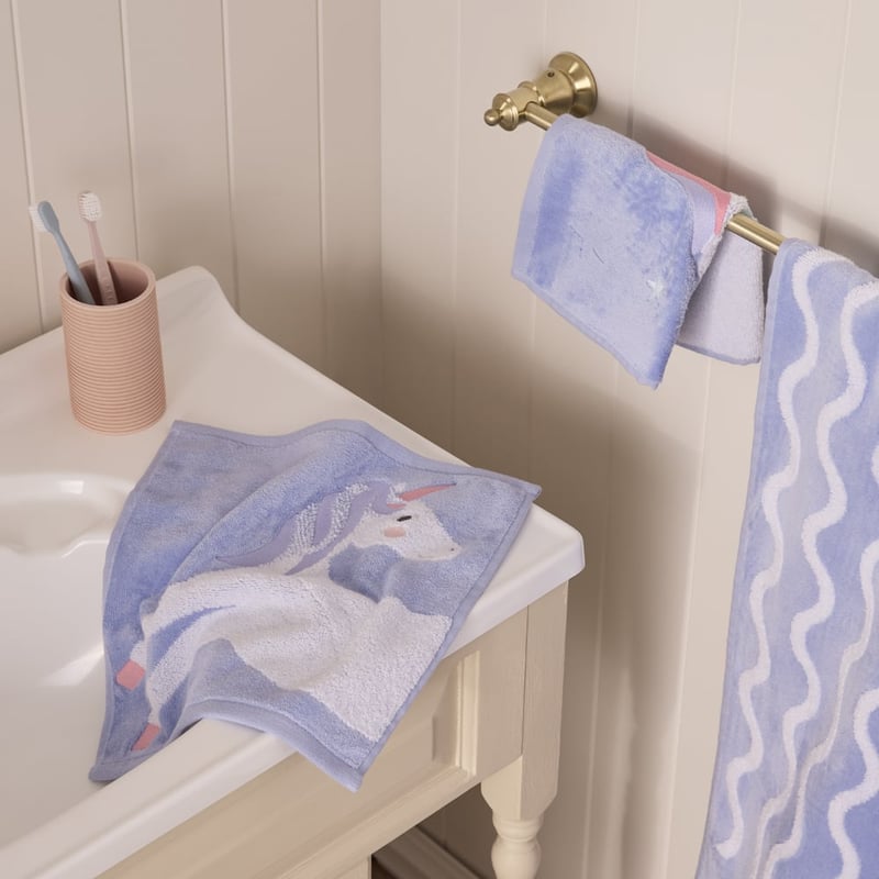 Unicorn Dreams Lavender Towel Range