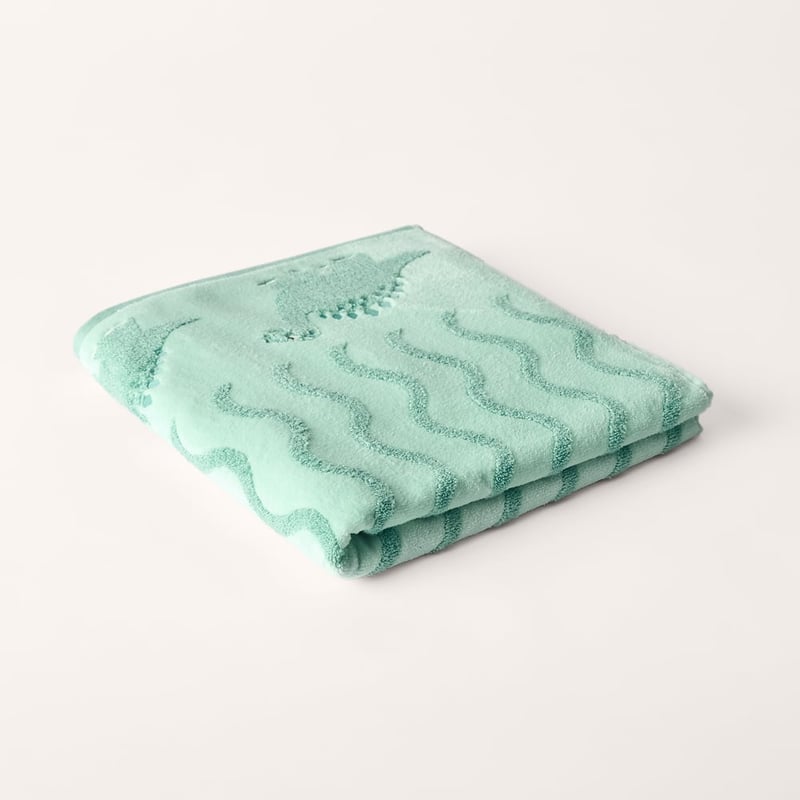 Dino Wonder Green Bath Towel