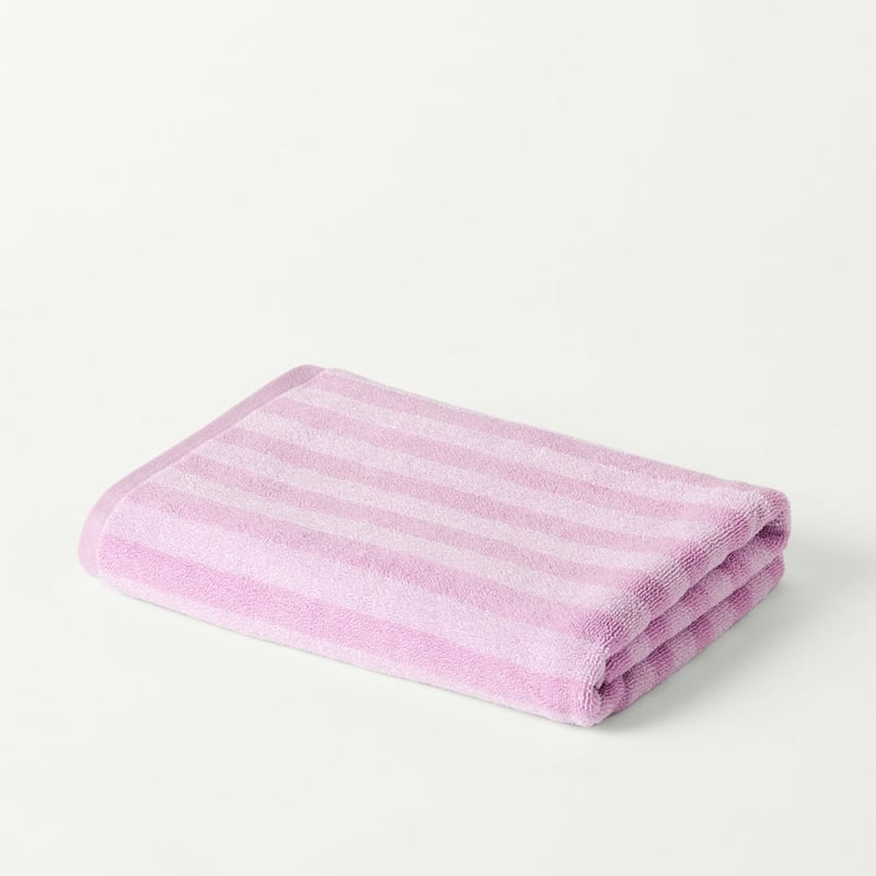 Sonny Lilac Stripe Bath Towel