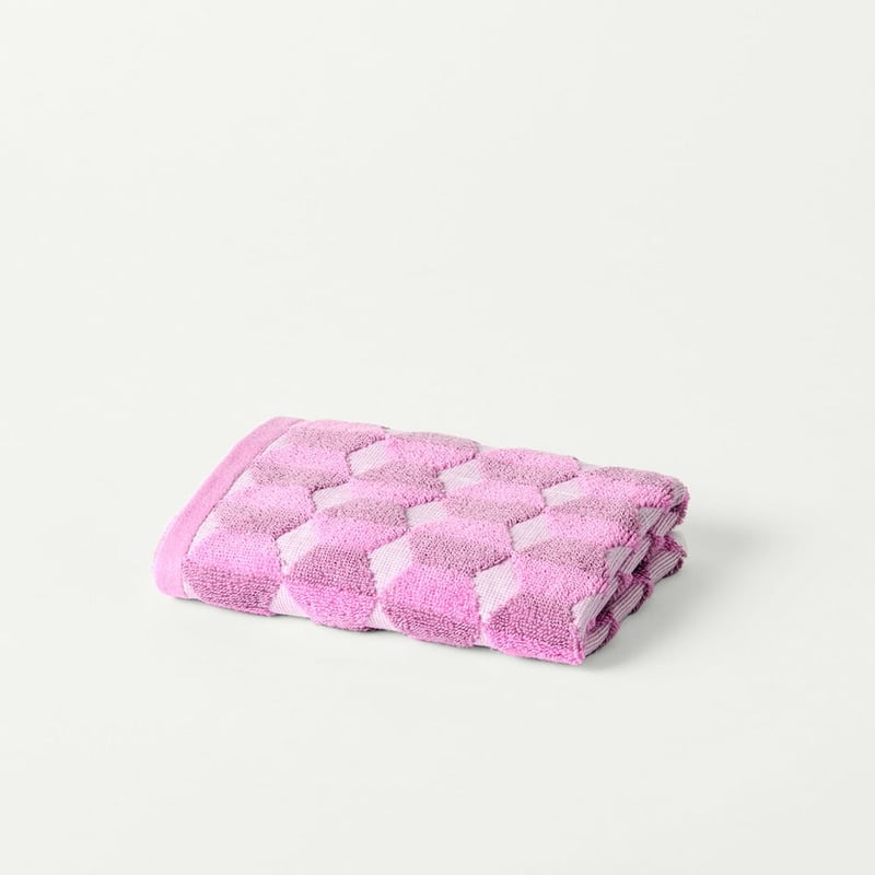Geo Pink & Lilac Towel Range