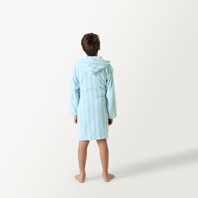 Terry Sonny Stripe Blue Bathrobe