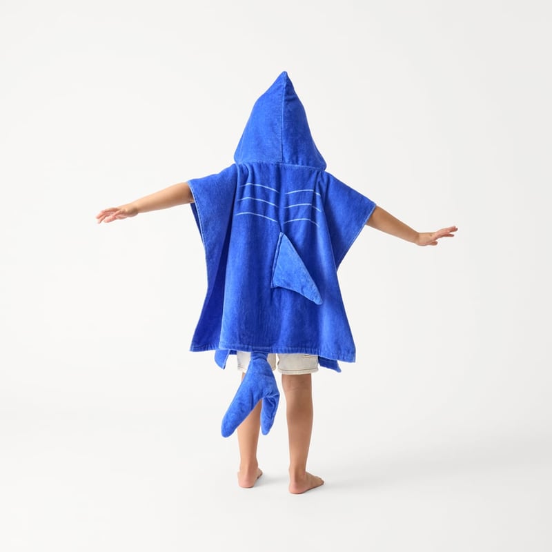 Kids Simon Shark Beach Hooded Towel