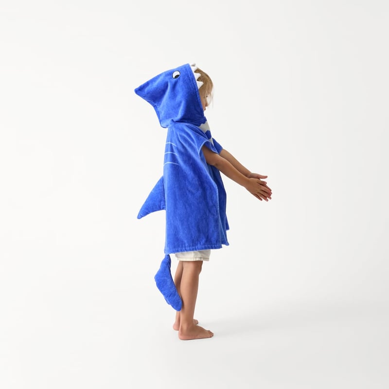 Kids Simon Shark Beach Hooded Towel
