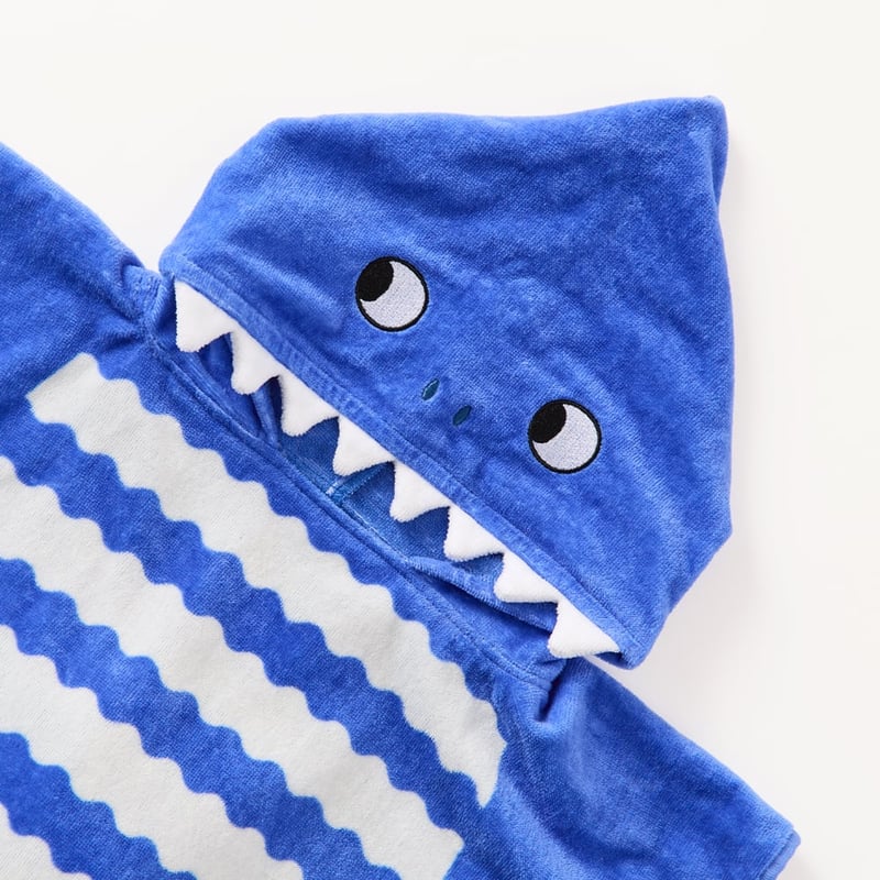 Kids Simon Shark Beach Hooded Towel