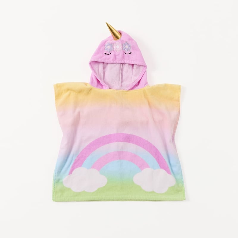Kids Skye Unicorn Beach Hooded Towel
