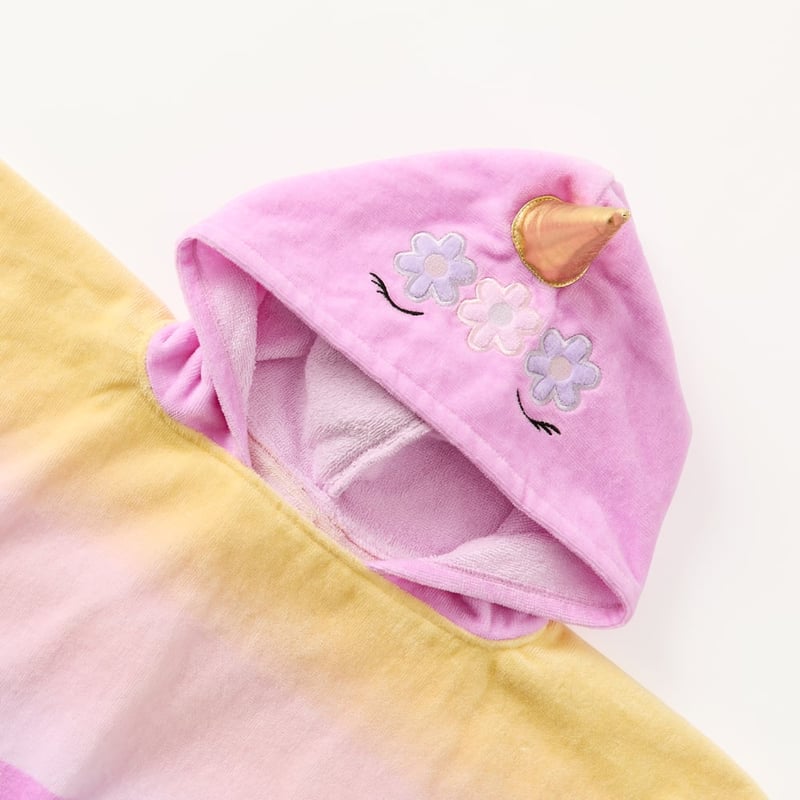 Kids Skye Unicorn Beach Hooded Towel